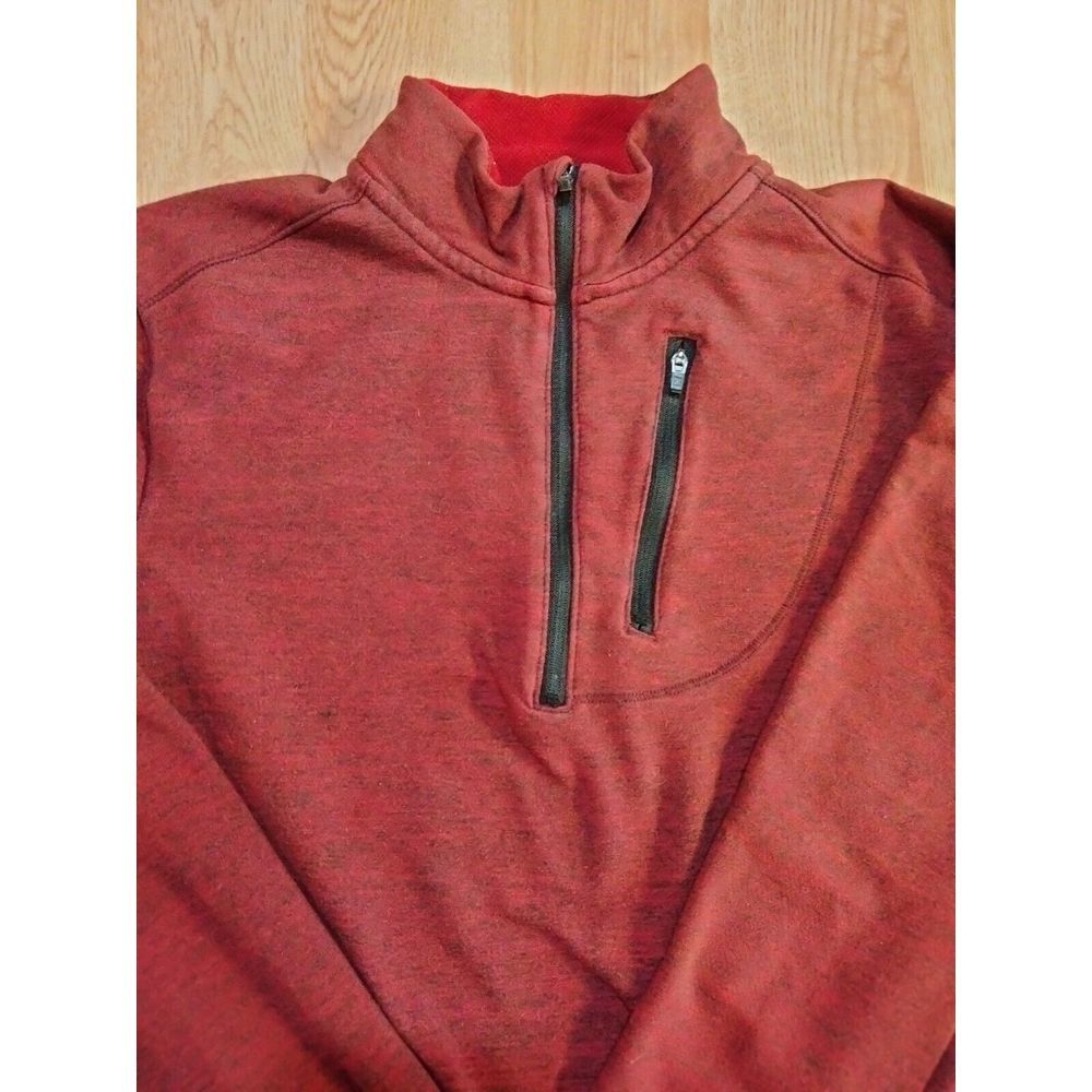 Swiss Tech‎ Red Mens 1/4 Zip Pull Over Sweater Size Medium